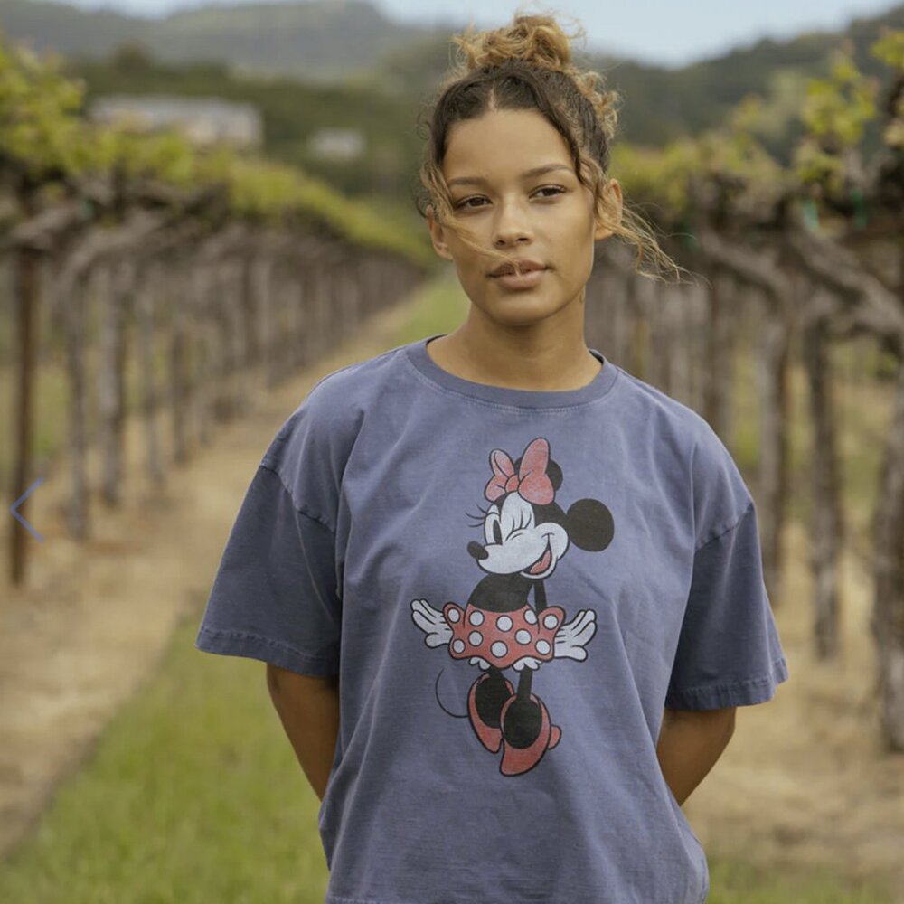 Albion Fit Disney Minnie Oversized Tee, Blue
